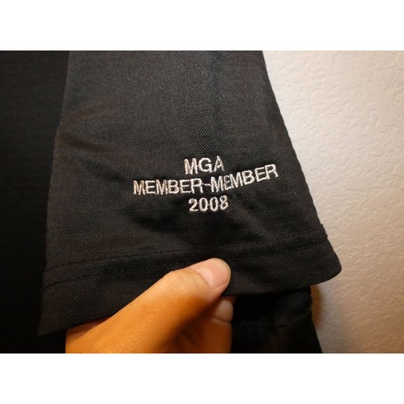 Men's Black Golf Polo Shirt, Antigua, XL - Picture 2 of 7